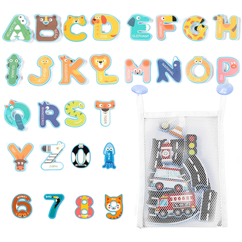 Bath Letter Number Foam - Bebek Banyo Oyuncakları Eğlenceli Köpük Harf