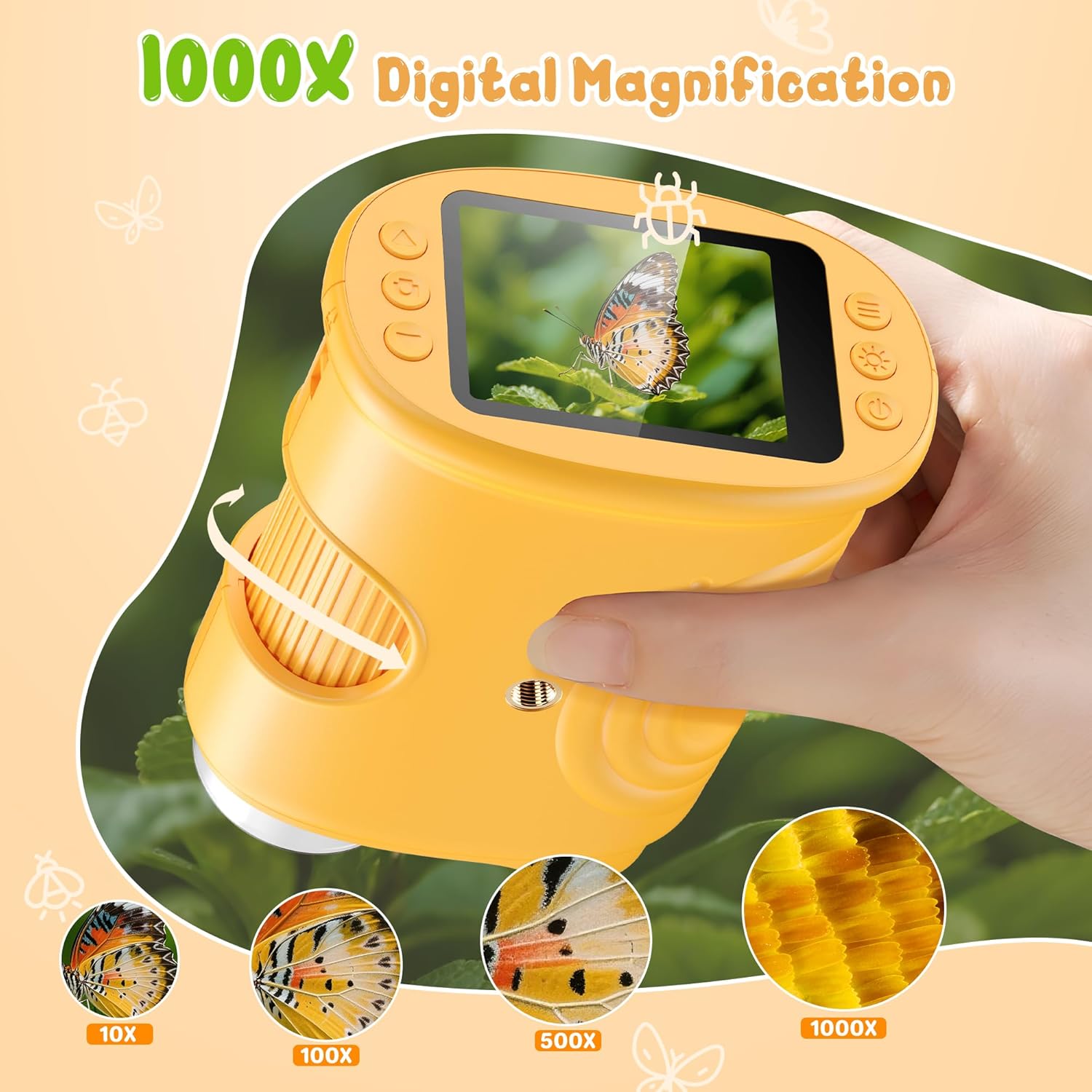 Microscope Kids Science - 1000X El Dijital Mikroskop Çocuklar Için