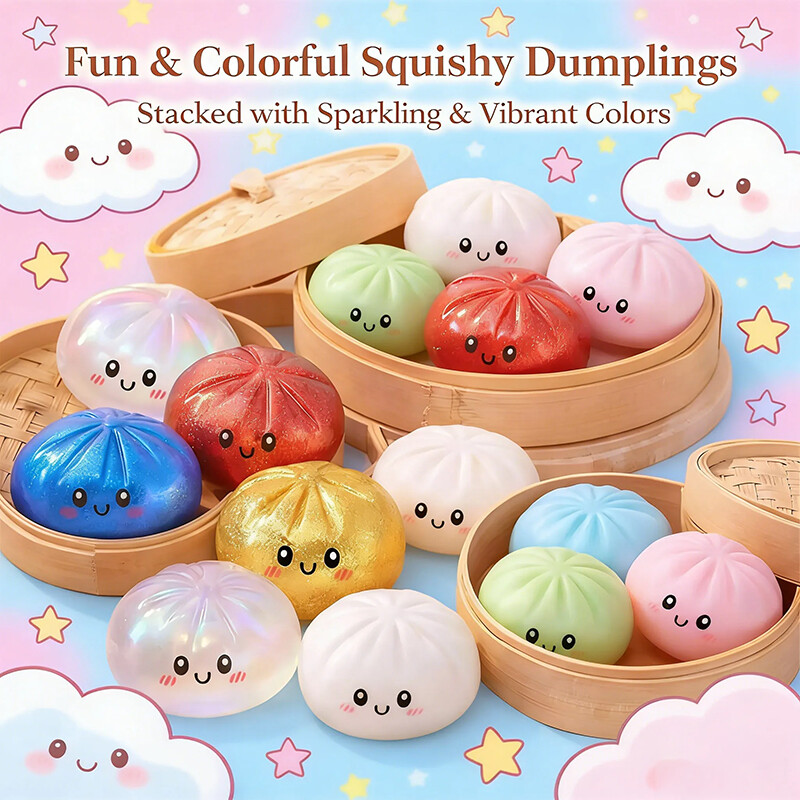 Kids Toys Dumplings - Stokta Çocuklar İçin Patlayan Top Oyuncak