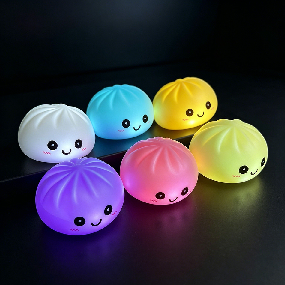 Kids Toys Dumplings - 2026 Estetik LED Işıklı Mantı: Kabarcık