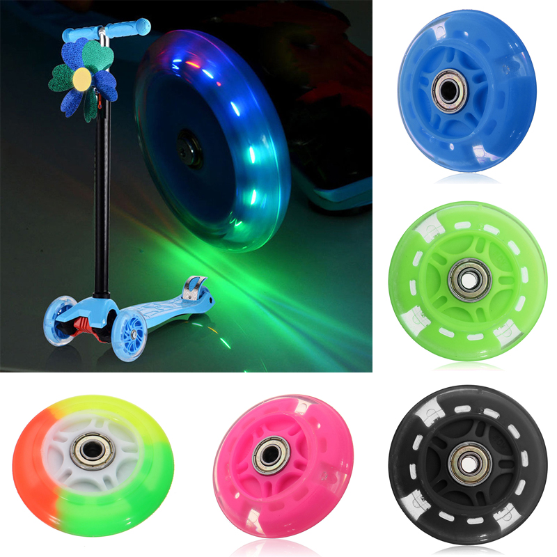 Kids Toys Scooter - LED Flaş-Scooter Tekerleği Yanıp Sönen Işıklar