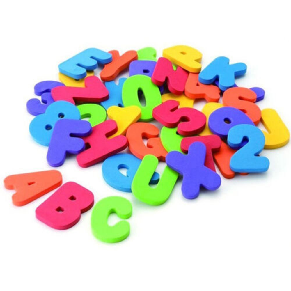 Bath Letter Number Foam - 36 adet Yeni Unisex Öğretim Seti