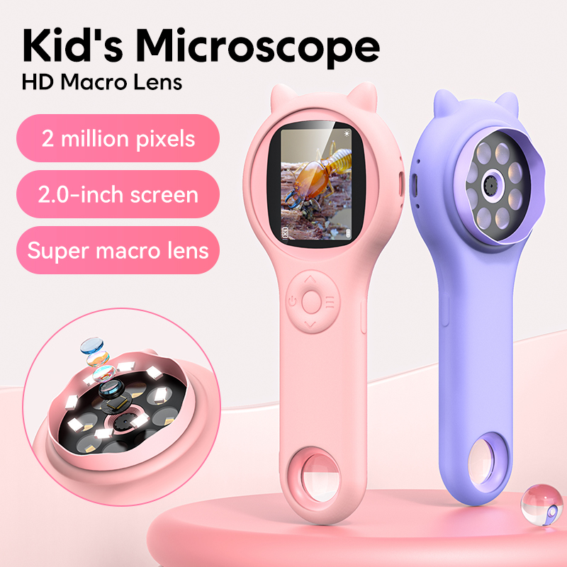 Microscope Kids Science - Fotoğraf ve Video Fonksiyonlu Mini Çocuk