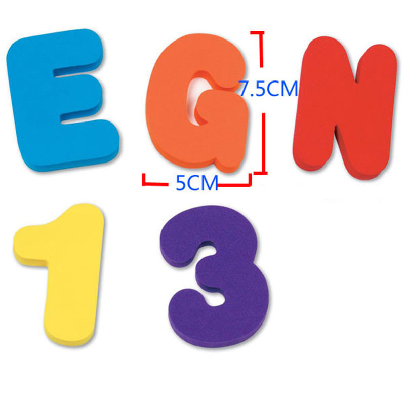 36 adet/takım bebek çocuk çocu - Bath Letter Number Foam incelemesi ve fiyatı