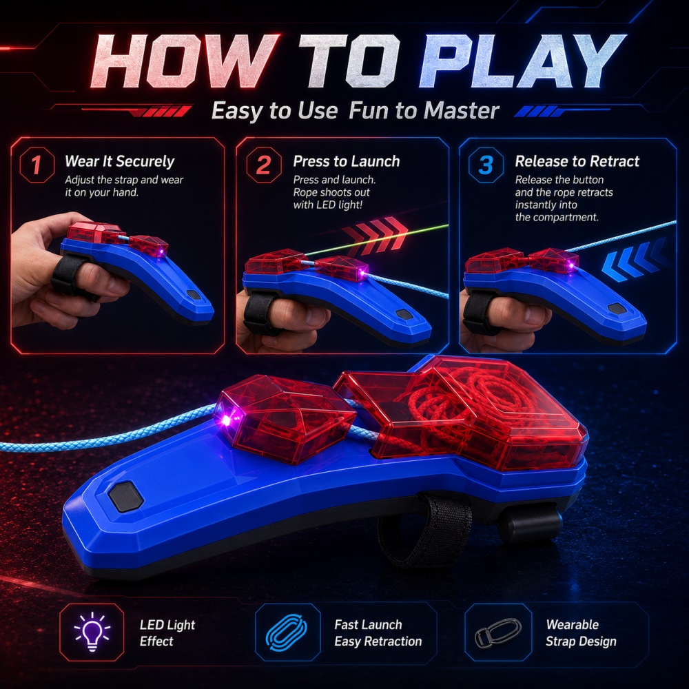 Yaratıcı Halat Fırlatıcı Örümc - Kids' Toy incelemesi ve fiyatı