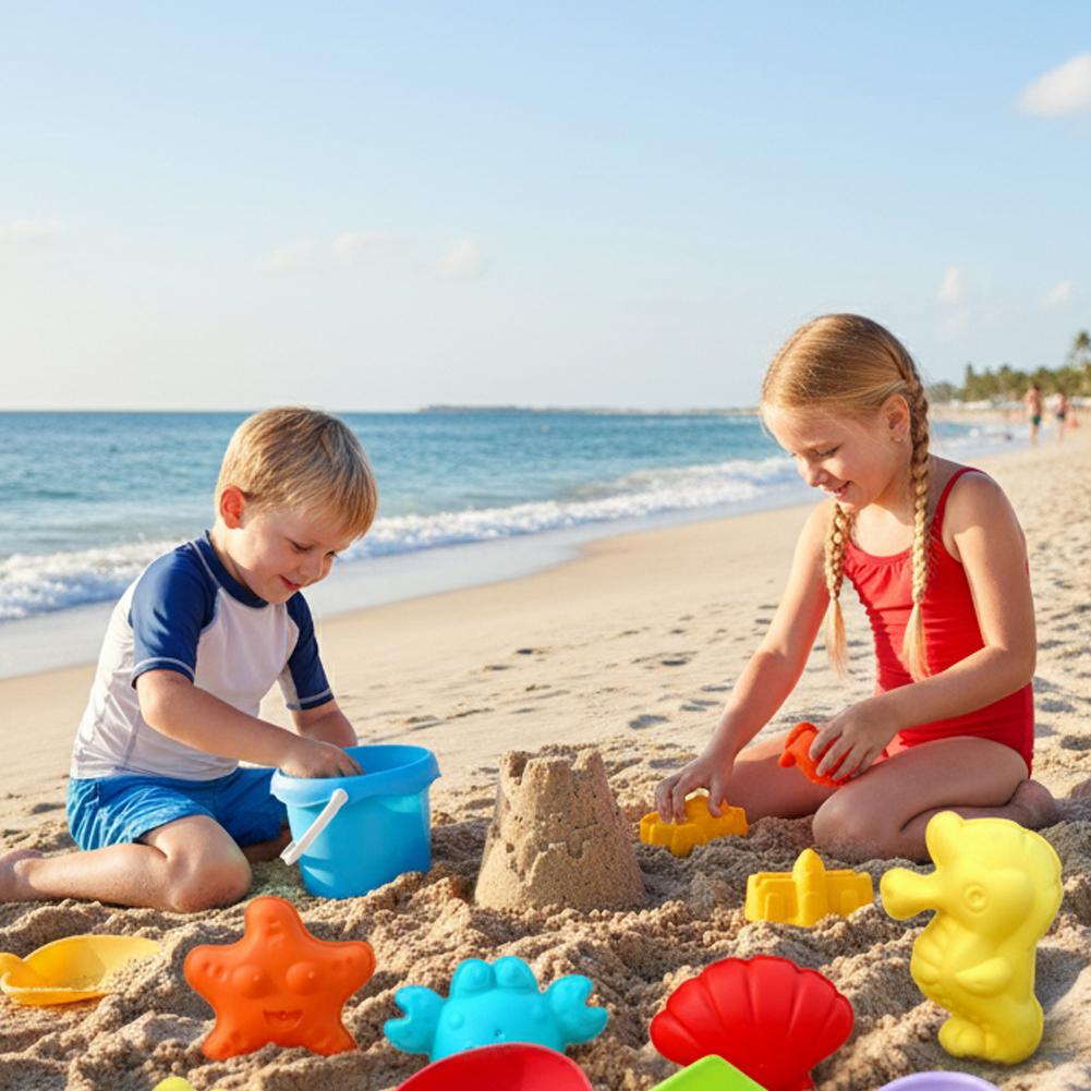 17 adet çocuklar plaj oyuncakl - Kinetic Sand Mold incelemesi ve fiyatı