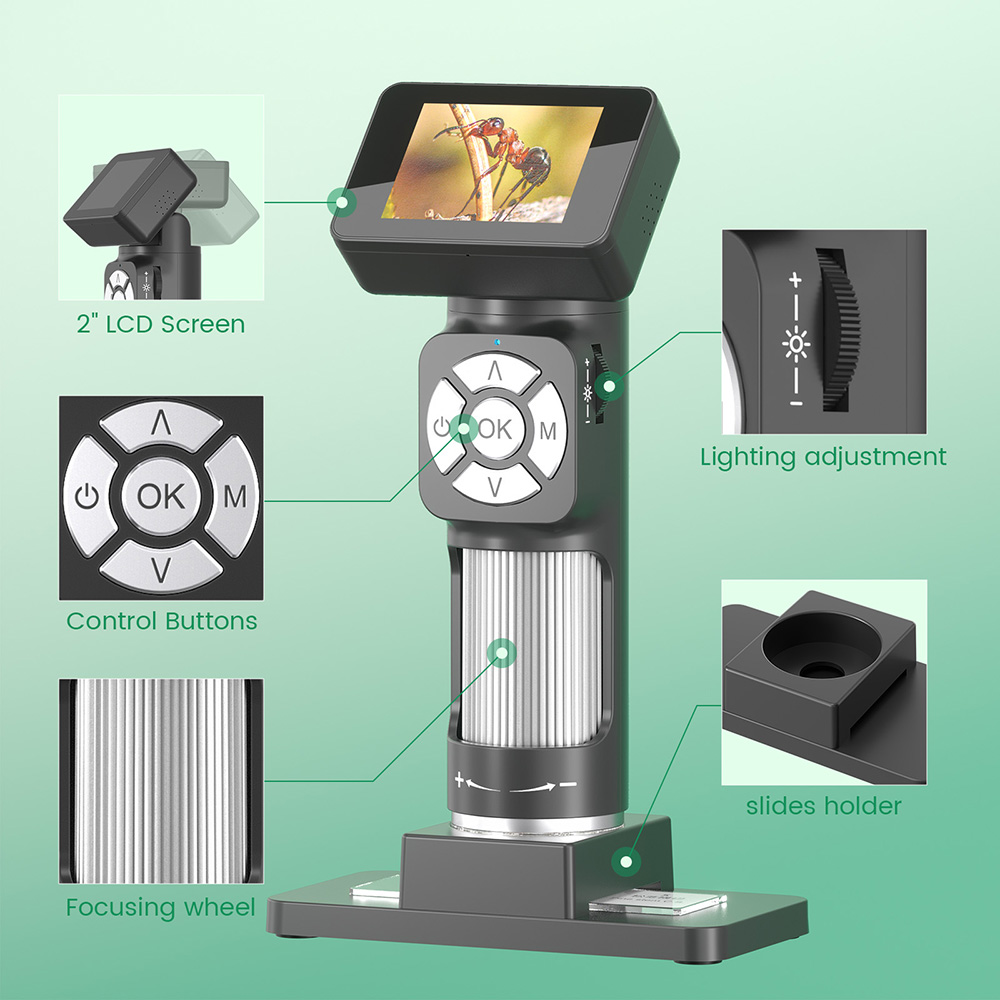 Andonstar yeni 50x-500x USB ço - Microscope Kids Science incelemesi ve fiyatı